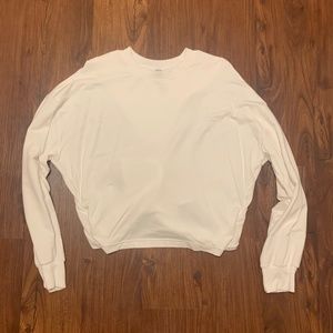 Athleta // Tie-Back Sweatshirt // White // M